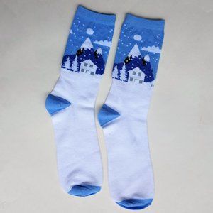 💋4/$20 New Winter Snow Landscape Socks
